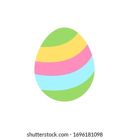 Egg Easter color icon. Simple color vector elements of religious holiday for ui and ux, website or mobile application