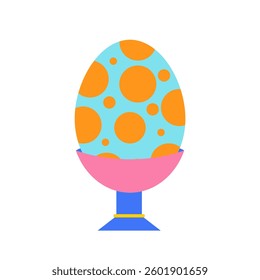 Egg Easter day vector. Vector Illustration Clipart object design element for celebrate Easter day