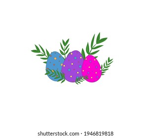 egg easter decoration floral leaf