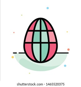 Egg, Easter, Holiday,  Abstract Flat Color Icon Template. Vector Icon Template background