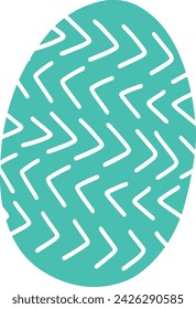 Egg with Easter holiday pattern.