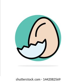 Egg, Easter, Holiday, Spring Abstract Circle Background Flat color Icon