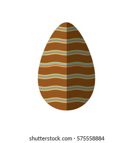 egg easter icon image, vector illustration design