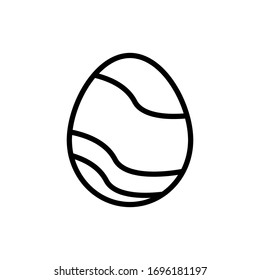 Egg Easter icon. Simple line vector elements of religious holiday for ui and ux, website or mobile application