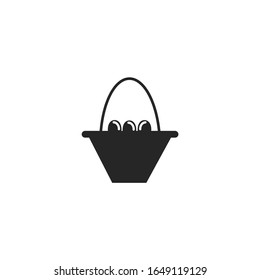Egg exit Icon vector sign isolated for graphic and web design. Egg exit symbol template color editable on white background.