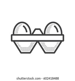egg Farm icon dotted design
