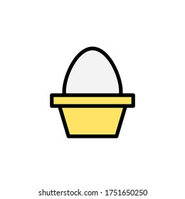 Egg, farm icon. Simple color with outline vector elements of agriculture icons for ui and ux, website or mobile application