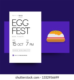 Egg Festival Ticket Booking App Interface Design