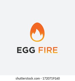 Egg flame logo / egg vector