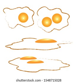 Egg flat food vector illustration