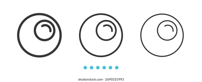 Icono de comida de huevo. Vector de icono de línea delgada