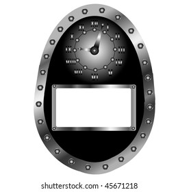 Egg frame for text
