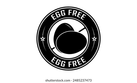 egg free , black isolated silhouette