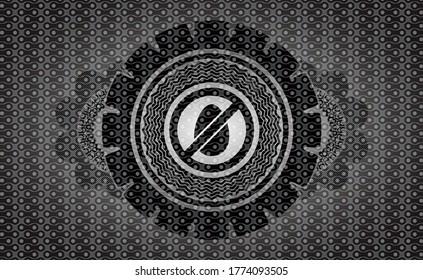 icono libre de huevo dentro de una insignia realista abstracta oscura. Fondo elegante del patrón. Ilustración vectorial. 
