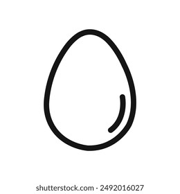 egg free icon linear graphics set vector
