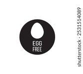 egg free icon web design in vector