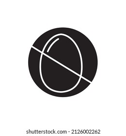 egg free icons symbol vector elements for infographic web