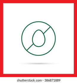 Egg free sign