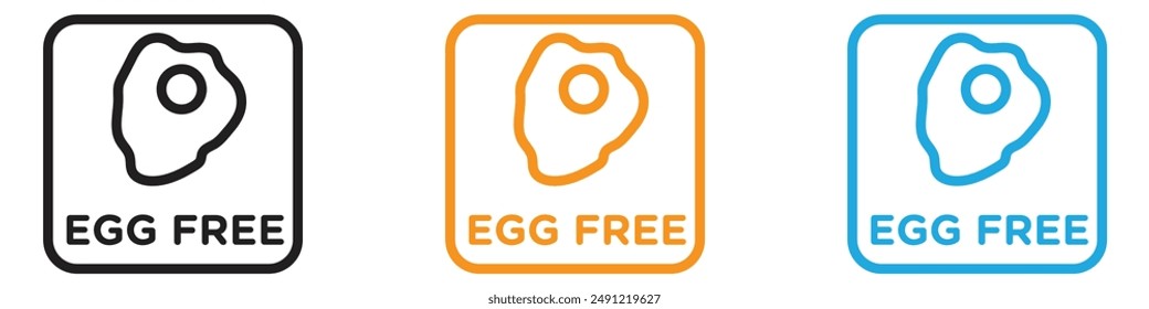 egg free vector logo set collection for web app ui