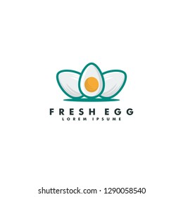 Egg Fresh Logo template, Icon design