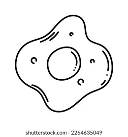 egg fried breakfast food icon