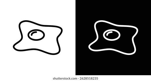 Egg fried icon vector for web, computer and mobile apps