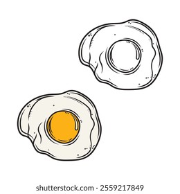 Egg, Fried Egg Vector Image, Sunny Side Up Egg Vector Illustration, Poultry Product Eggs Image, Chicken Egg Vector.