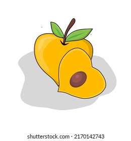 Egg fruit illustration image .Egg fruit fruit icon.fruits