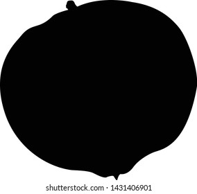 Egg Fruit Silhouette Vector Style