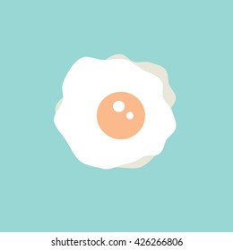 egg fry vector eps.10