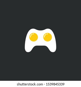 Egg Game-pad logo design template
