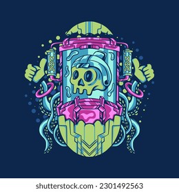 Egg genesis from Future Illustration for apparel, merchandise or other