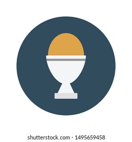 egg glyph flat vector icon