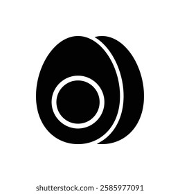 Egg Glyph Icon. Egg Icon