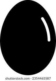 vector de ilustración de icono de glifo de huevo