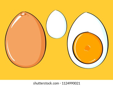 egg Graphic Design. Vector set egg