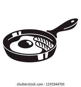 Egg griddle icon. Simple illustration of egg griddle vector icon for web design isolated on white background