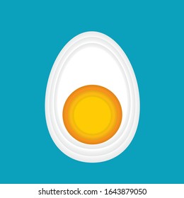 Ei-Halbsymbol - Vektorillustration
