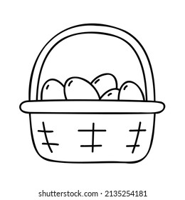 Egg. Hand Drawn Spring Icons.