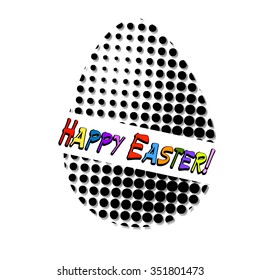 Egg. Happy Easter. Vector