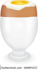 egg, healthy food, white sink, vector, product of a poultry farm, the isolated oval, agricultural production, natural product, goods of shop, useful breakfast, yellow yolk, made in a half baked