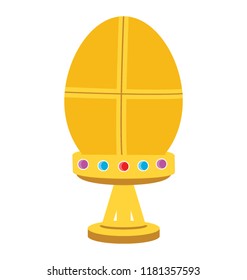 
An egg holder in gold, faberge egg 
