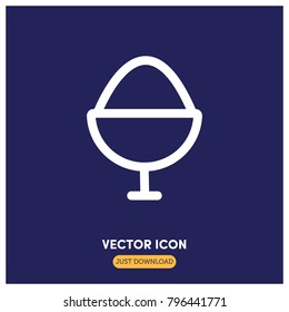 Egg Holder Vector Icon Illustration