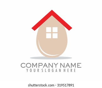 egg house home image logo icon