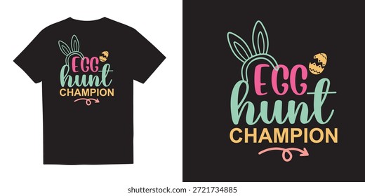 Eiersuche Champion glücklich Ostern T-Shirt Design | Frohe Ostern T-Shirt Design Idee | Ostern Designs Ostern Jagd Squad | Png - Kaninchen T-Shirt Design 