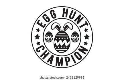 Campeón de la caza de huevos, Pascua, conejito, feliz día de Pascua con camisetas Paquete de diseño, Pascua de retro, Pascua graciosa, Ilustración vectorial imprimible, vacaciones, Cortar archivos Cricut, Silhouette, png,Cara conejita