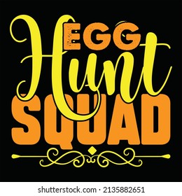 Egg Hunt Squad, vector file.