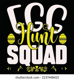 Egg hunt squad, vector file.