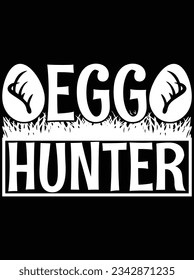 Egg hunter vector art design, eps file. design file for t-shirt. SVG, EPS cuttable design file