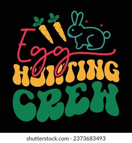 Egg hunting crew Easter design